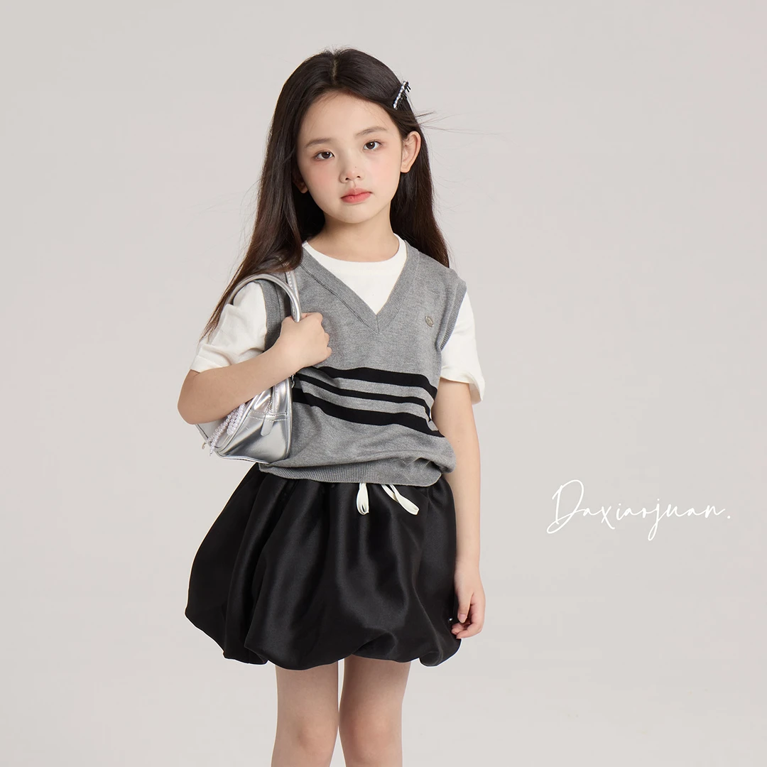 【大小卷】儿童夏季新品童装休闲假两件T恤-32811