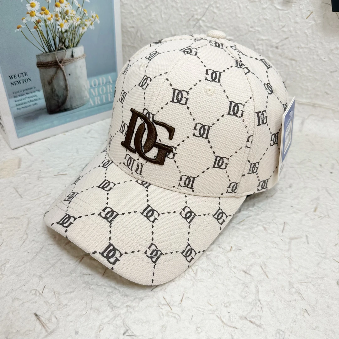 DJ新款棒球帽菠萝布刺绣休闲宽严修饰脸型头型显脸小显身高