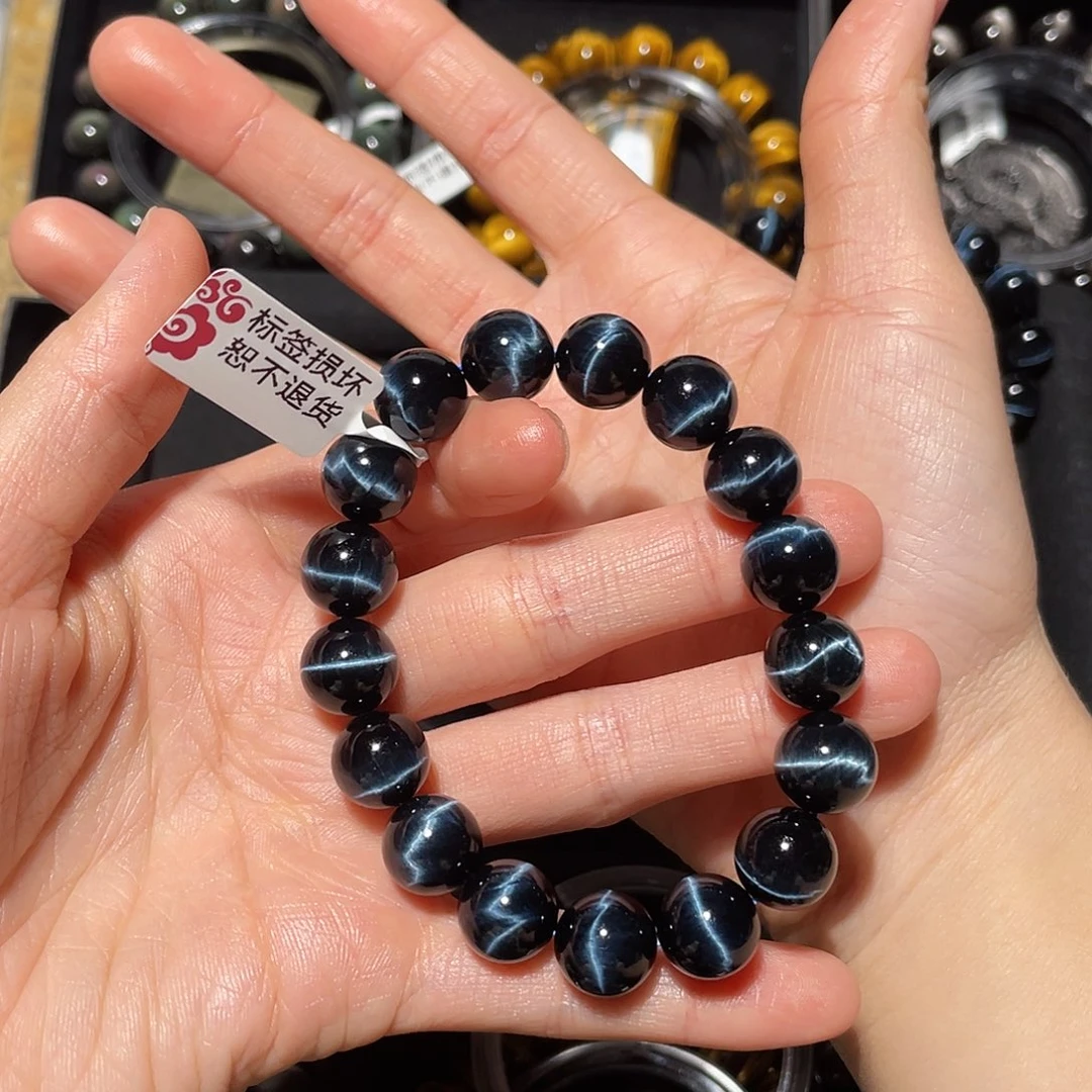 昕***昕木变石（虎睛石）未镶嵌手链