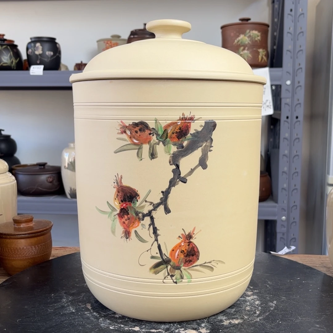 白泥哑光存茶缸9-11饼23