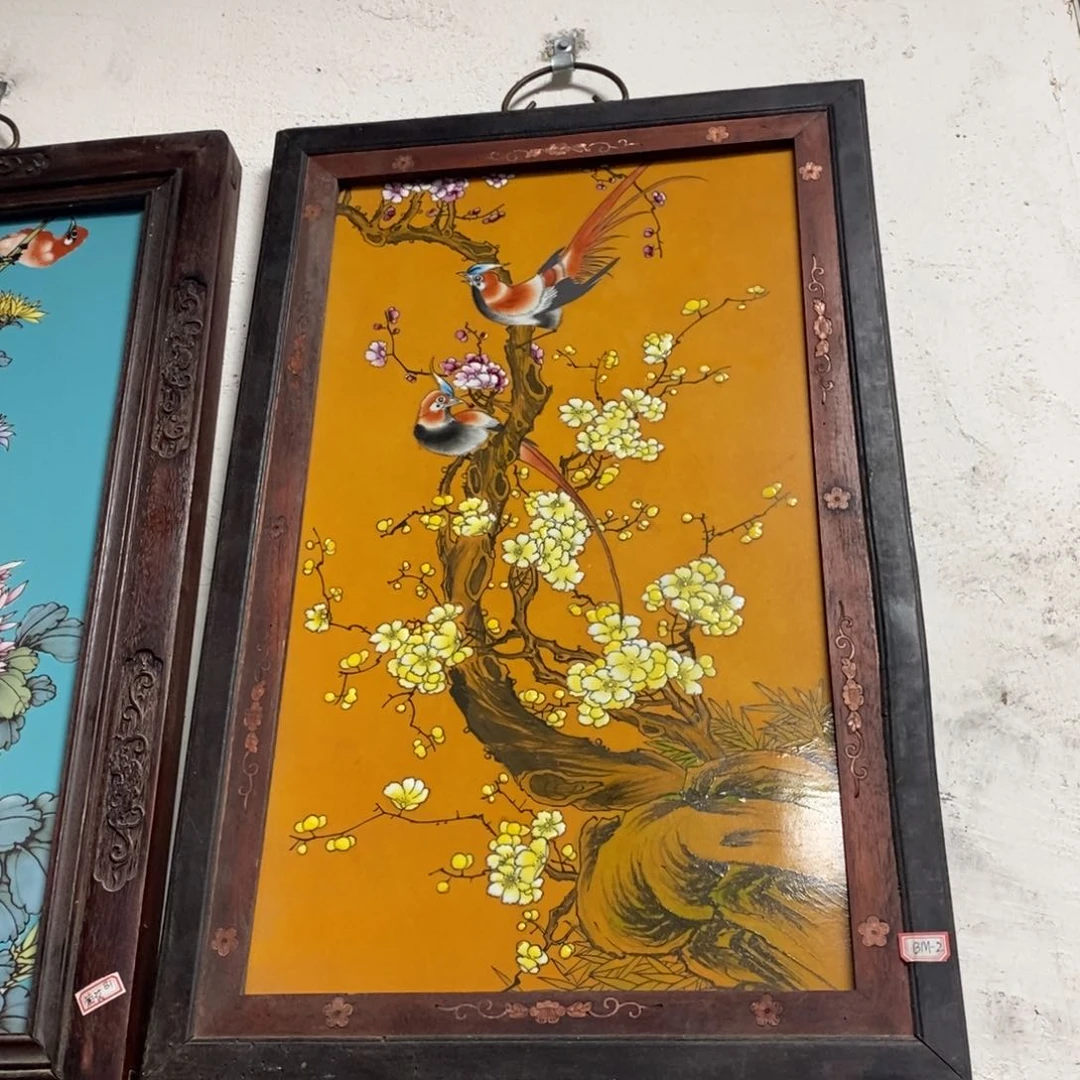 瓷片60*40 景德镇瓷板画柴窑烧制