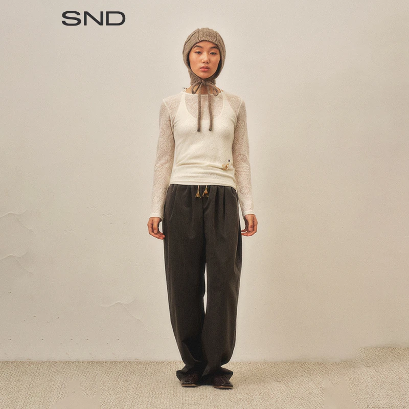 【SHAO XII 设计师品牌】SND AW25 随行日常抽绳西裤女款
