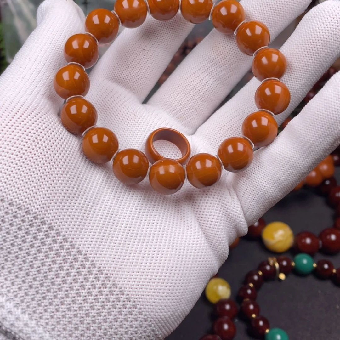 橄榄核手串一***天1.25精工老树铁核