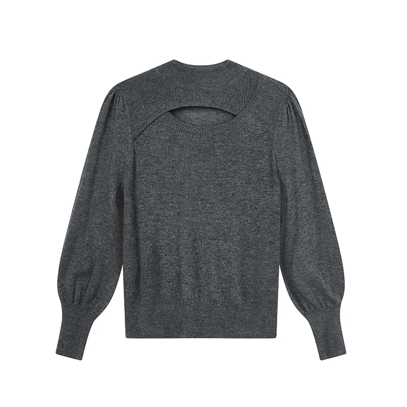 【女乔专属】气质镂空针织衫N8504