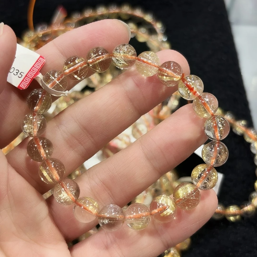 聪***悦水晶手串未镶嵌金发