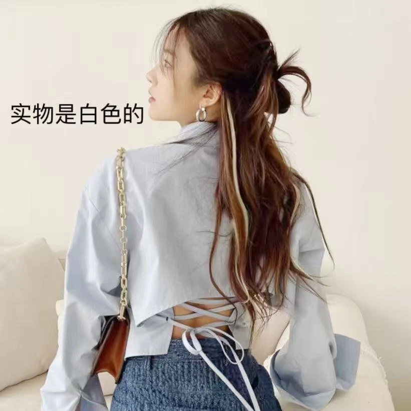 【美背视觉】个性衬衣女