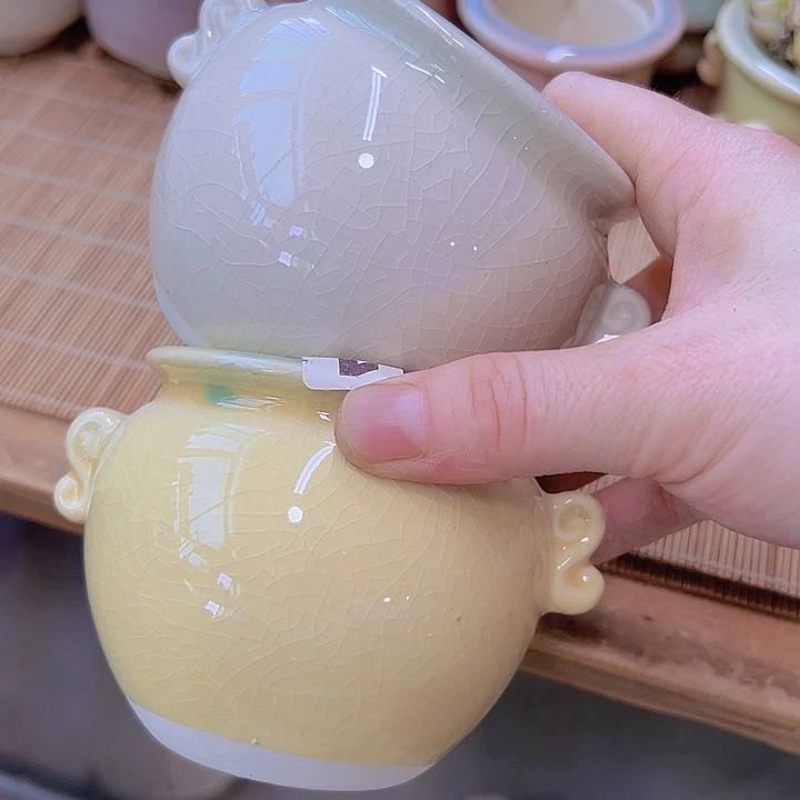 陶瓷花盆当场12包邮