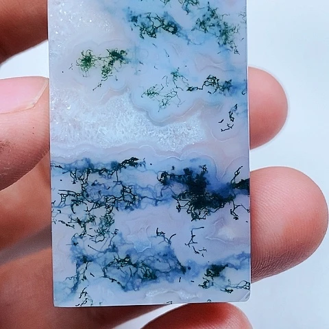 玛瑙/玉髓颈饰未镶嵌蓝***3