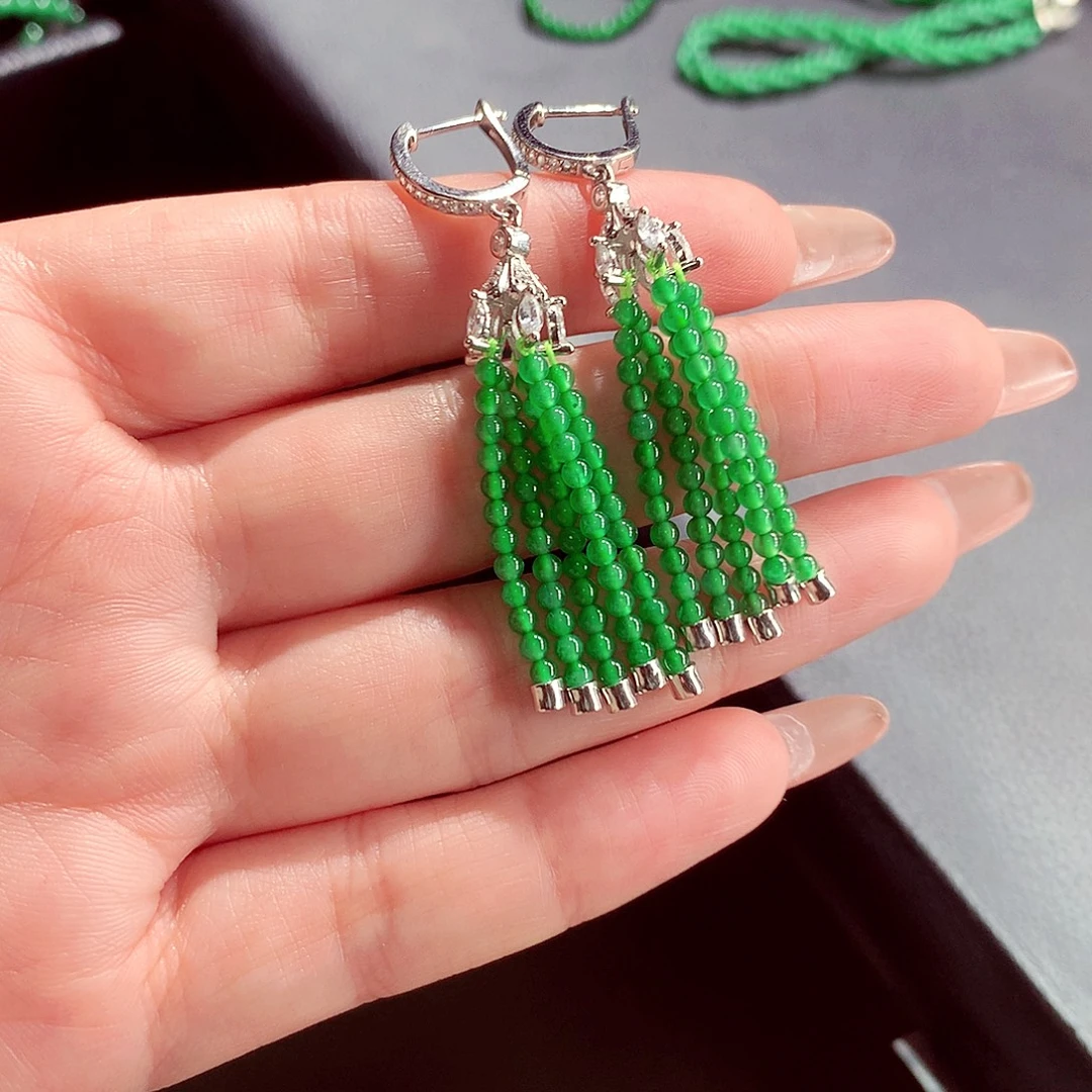 翡翠未镶嵌毛衣链