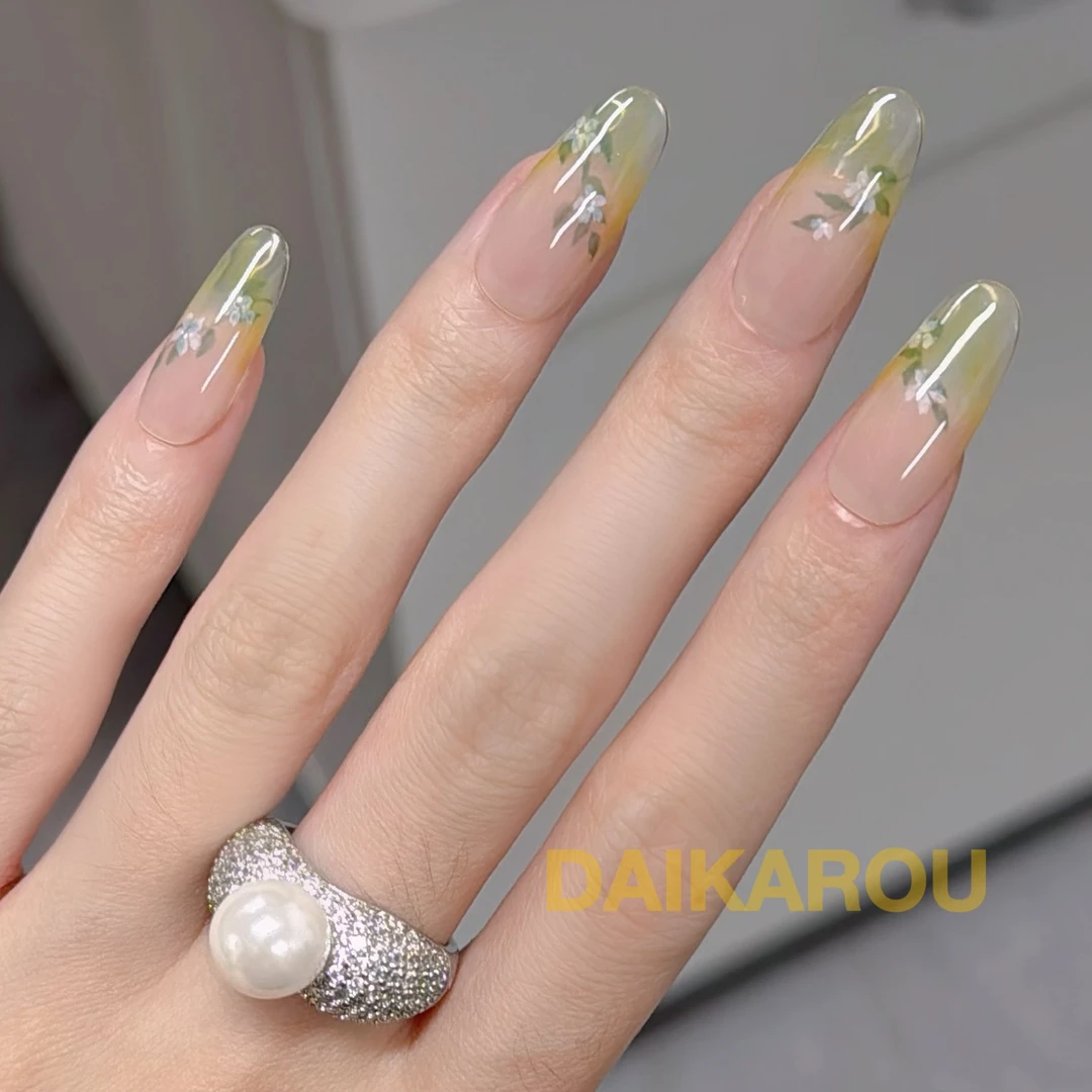 栀醒 黛卡柔 预售 此度 短椭圆 中椭圆 长椭圆手工穿戴甲10片