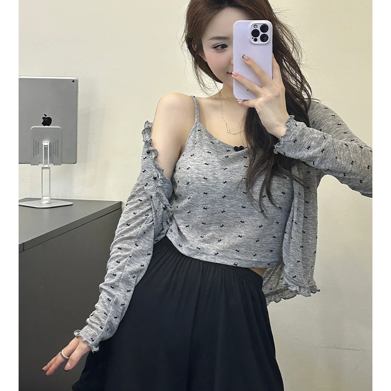 Sleep Password【灰色蝴蝶三件套】小众设计时尚潮牌家居服