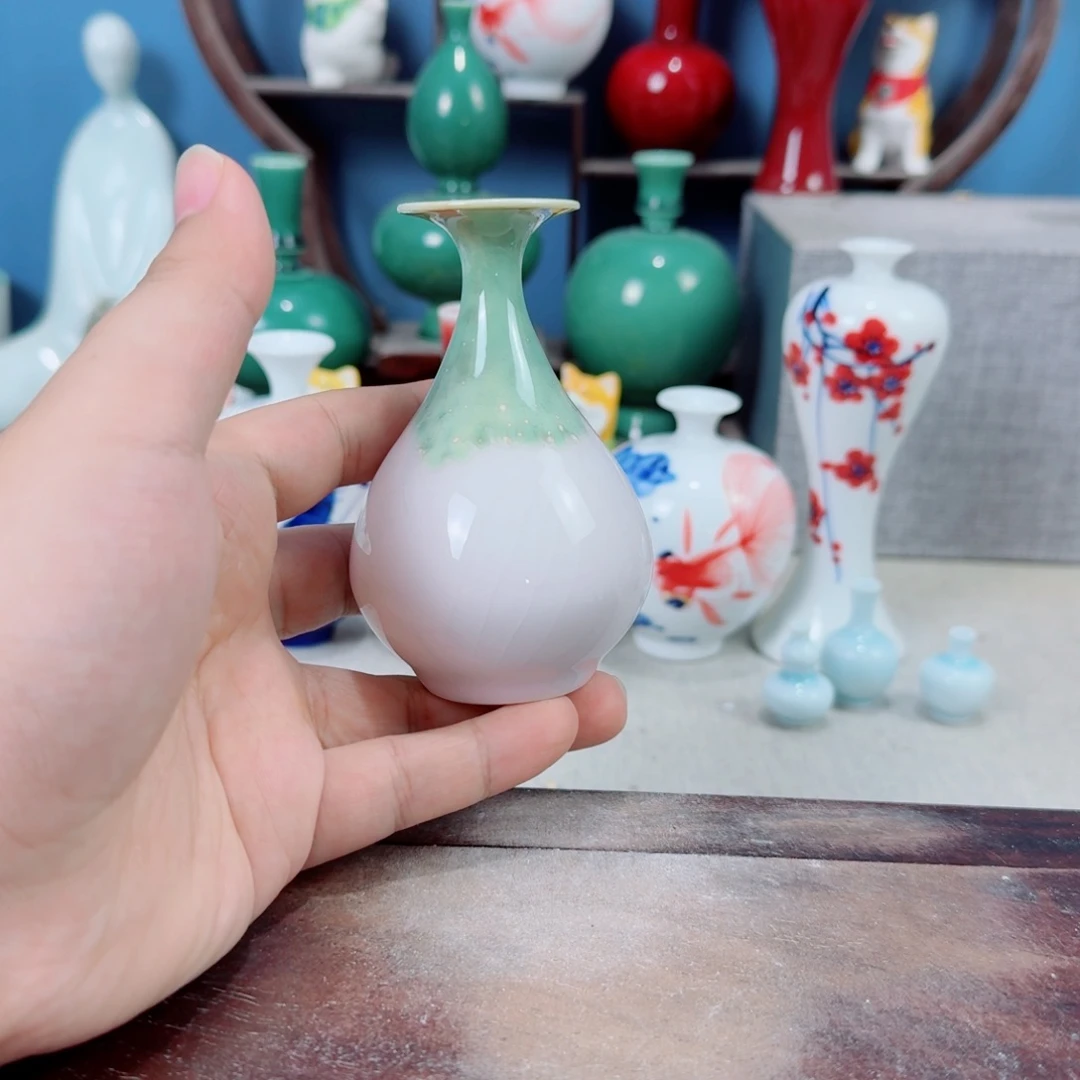 陶瓷手工小花器摆件