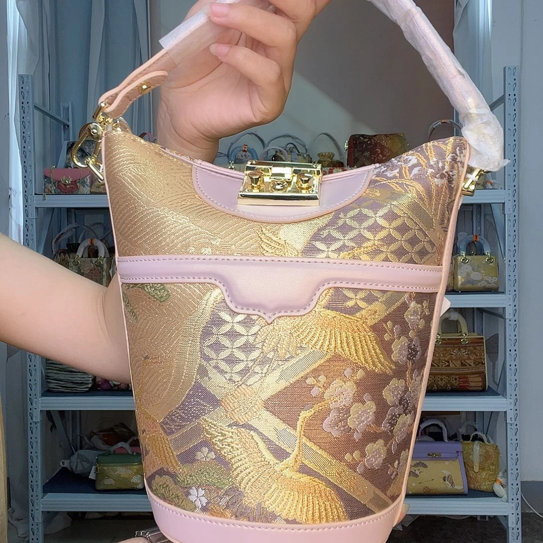 织物桑蚕丝非遗唐锦薯条包
