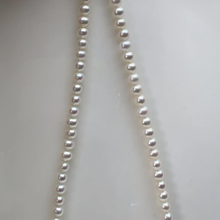 颈饰银S925镶嵌淡水珍珠4-5