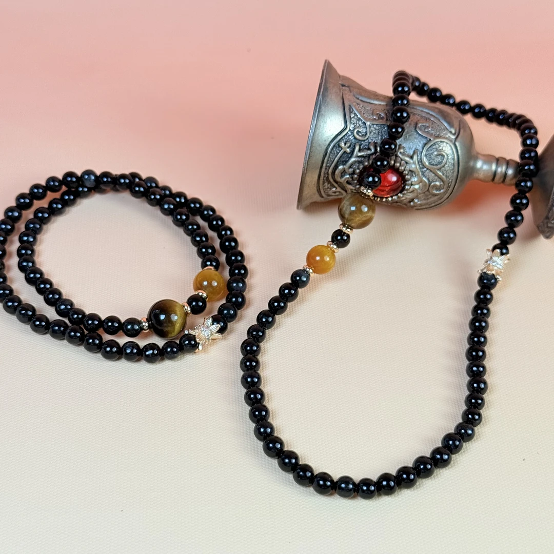 【双倍吸金】金运石5mm虎眼石双圈手串面小仙多样性发其一