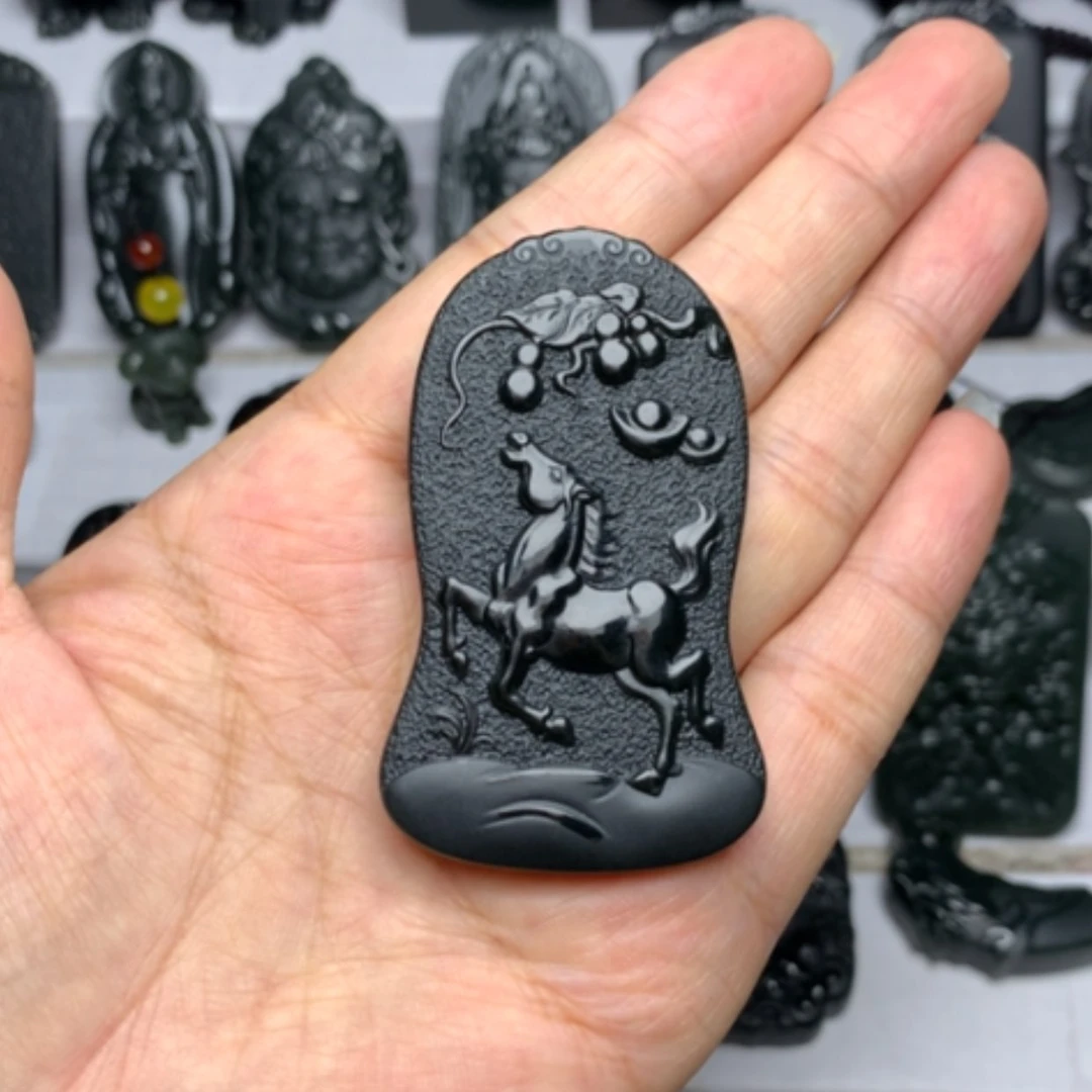 【闪购商品】和田玉未镶嵌颈饰双面雕刻