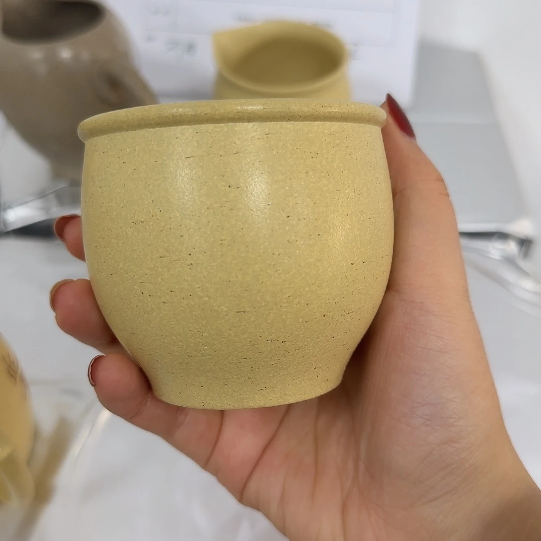 紫砂茶壶黄龙山原矿本绿