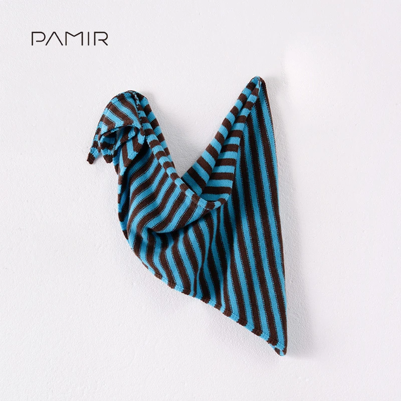 PAMIR秋冬新款女羊绒条纹披肩围巾 JH038