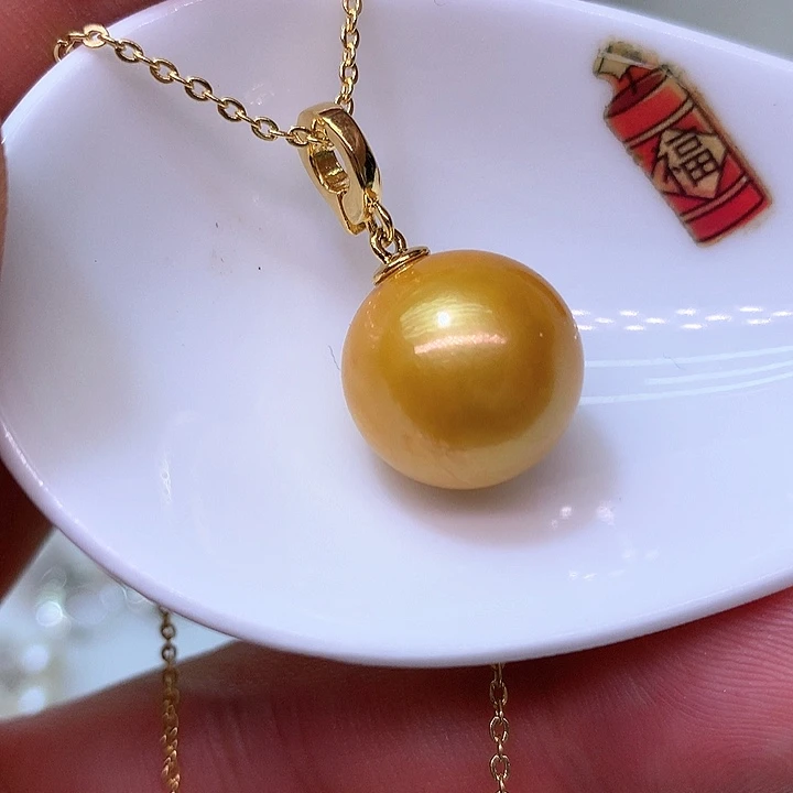 银S925镶嵌耳饰淡水珍珠
