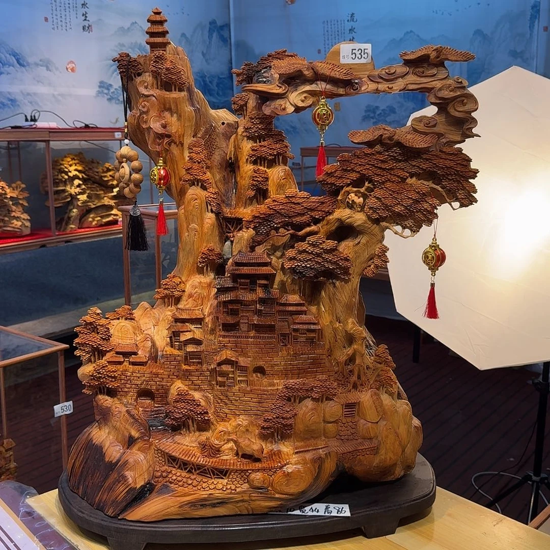 全***康柏木（崖柏）木雕款