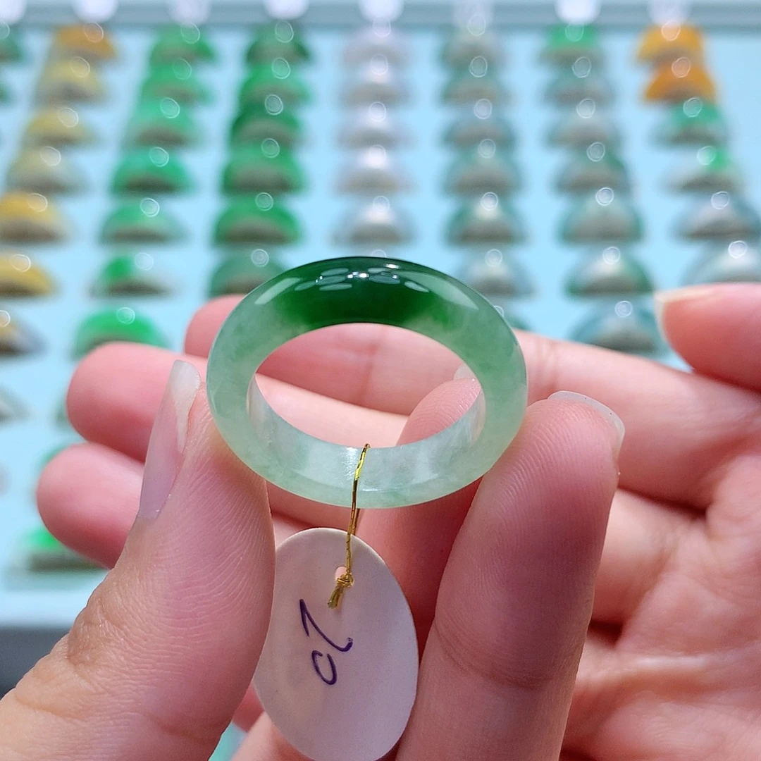 未镶嵌戒指翡翠20圈