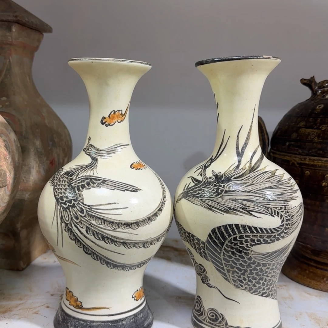 觀***鱼陶瓷摆件摆件摆件