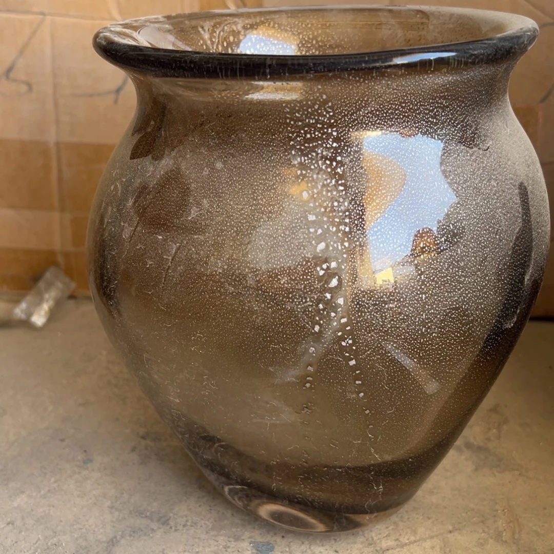 弘扬琉璃花器微瑕高度22