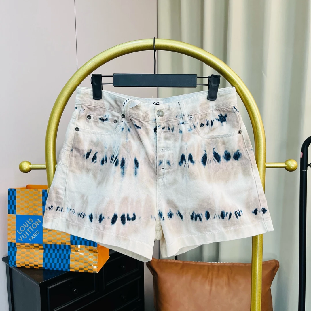 99新 DIOR/迪奥 复古做旧牛仔短裤 36码