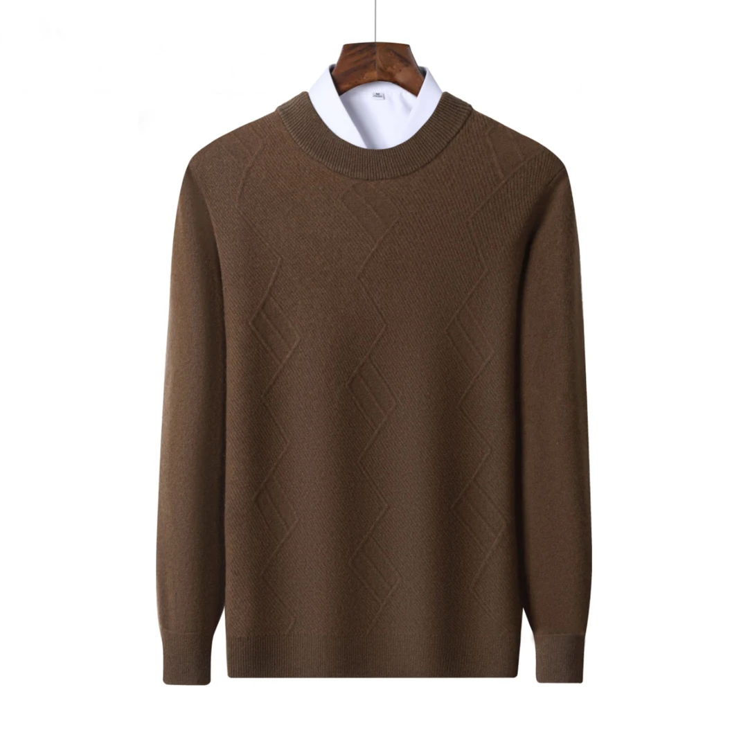 断码清仓-秋冬季男士时尚半高领弹力休闲毛衣针织衫(1136)