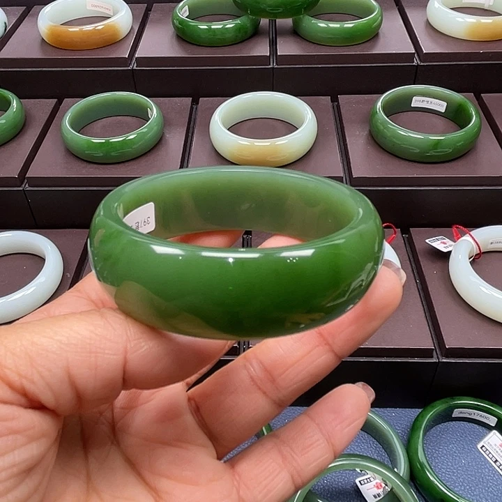 和田玉未镶嵌手镯5758