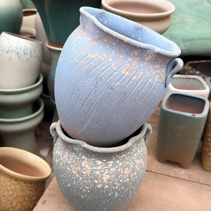 红陶微瑕花盆处理来啦