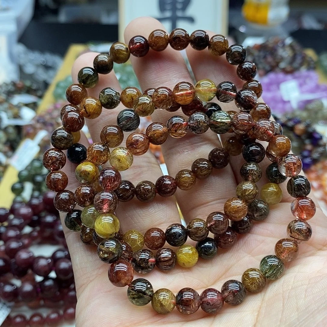 水晶手串未镶嵌多样性发货发一条