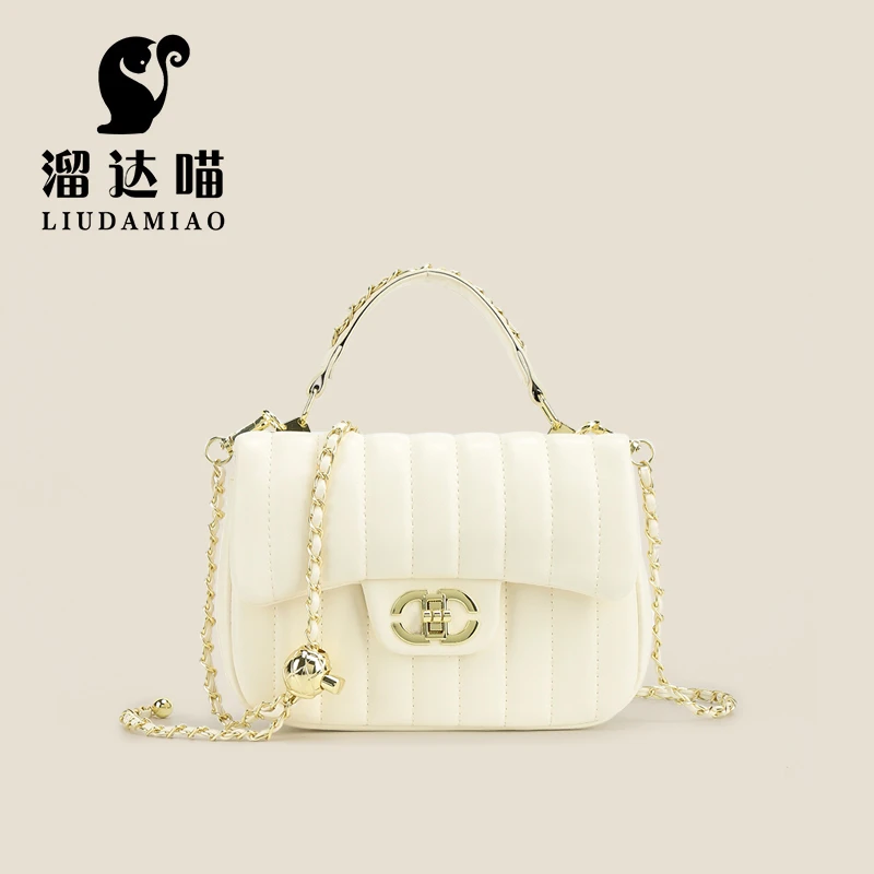 2025爆款小香风通勤菱格链条包包高颜值女新款高级感单肩斜挎包