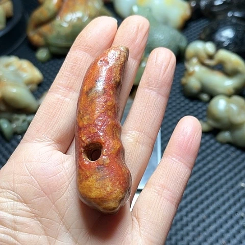 白玉菩提吊坠摆件