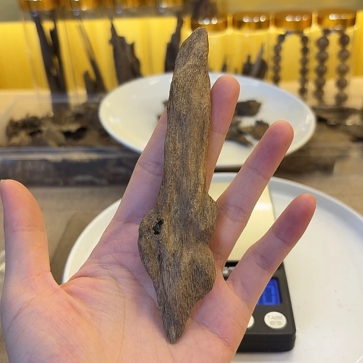 海南沉香熟结土沉虫漏6克