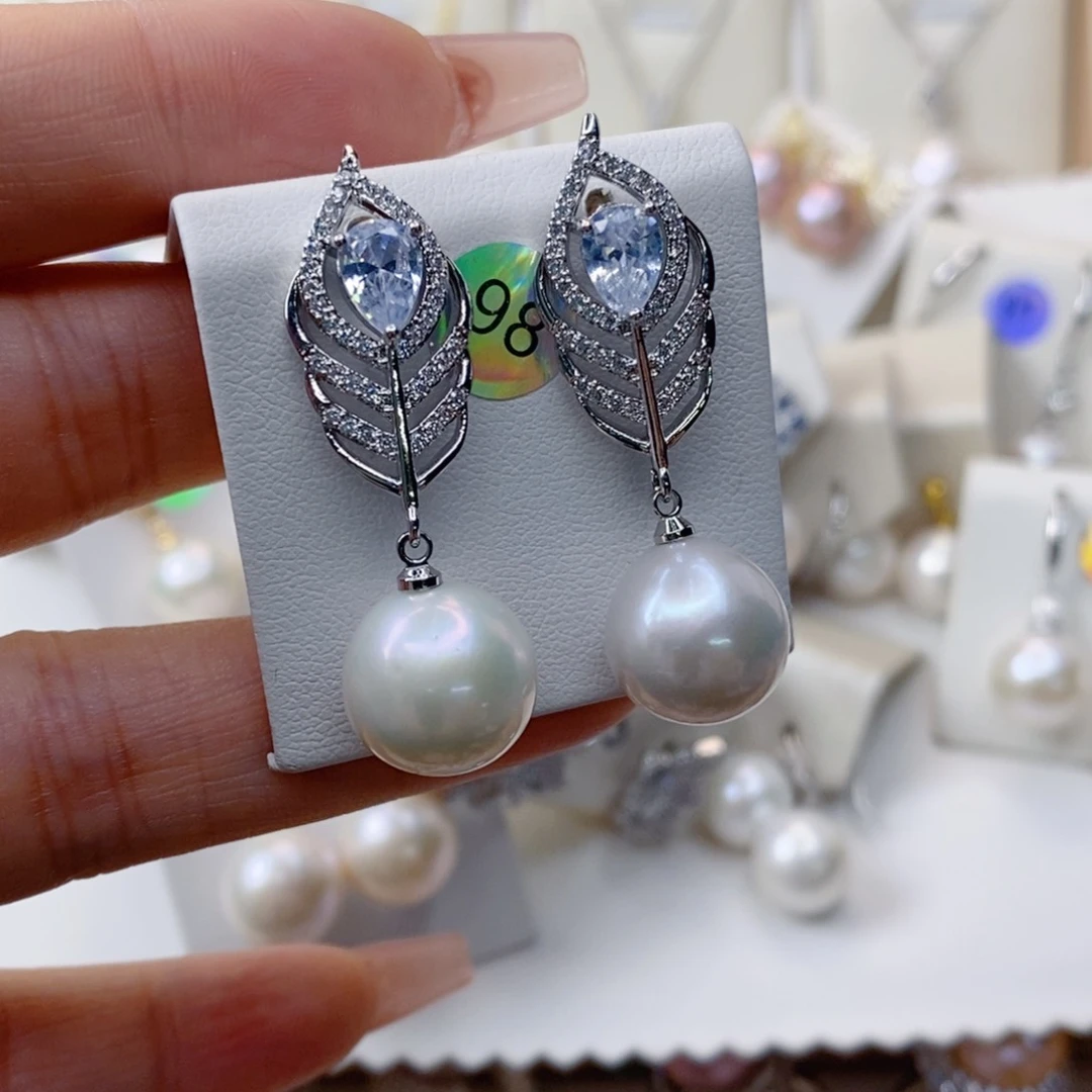 淡水珍珠耳饰合金