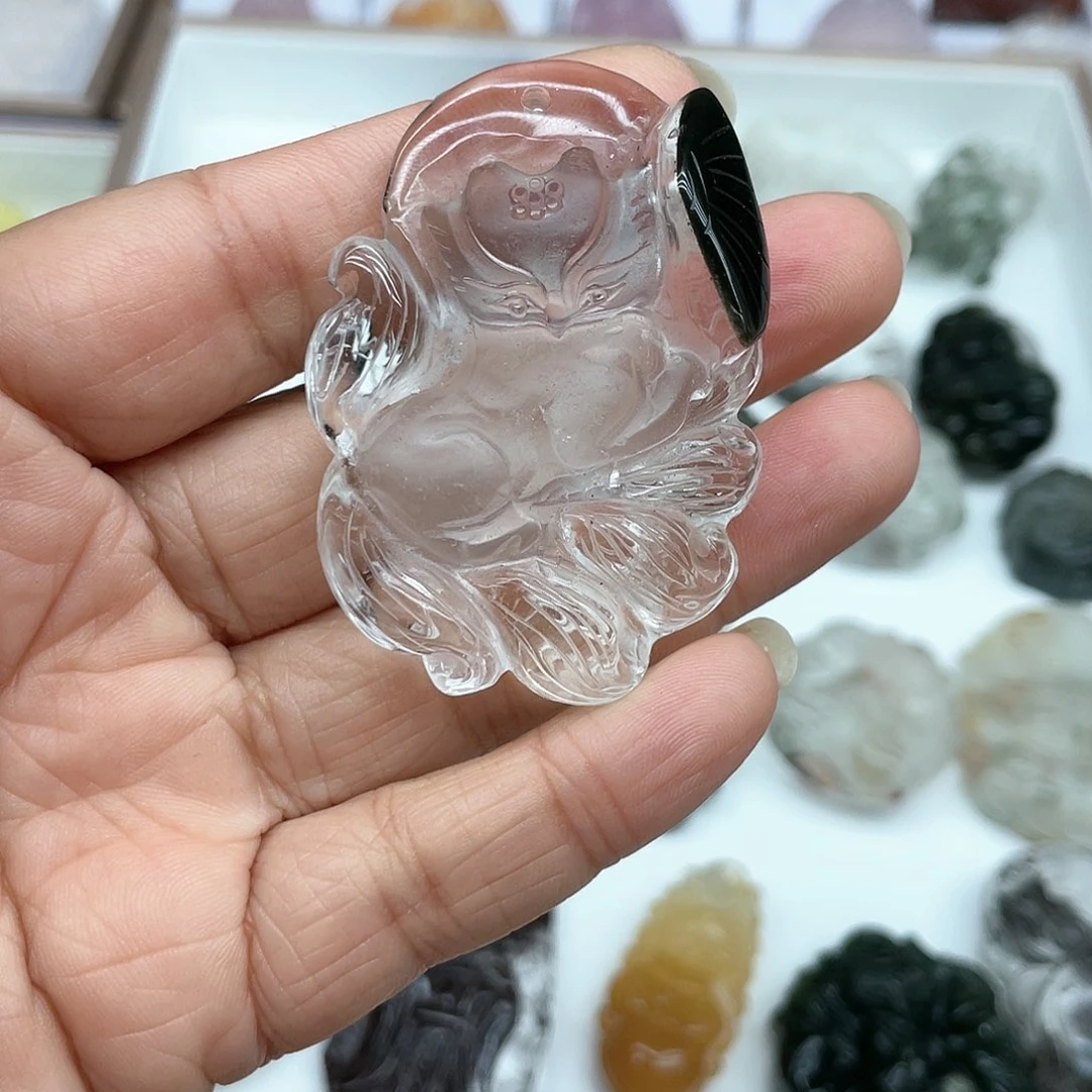 水晶吊坠(不含链)未镶嵌F*