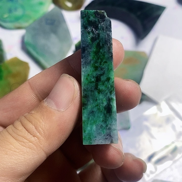 翡翠散珠天然翡翠A货挂件