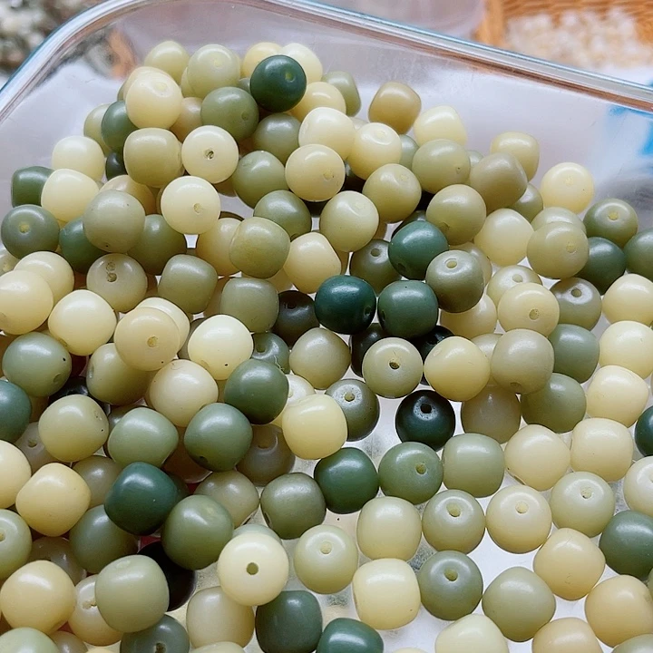 白玉菩提手串精品11青提桶珠150颗