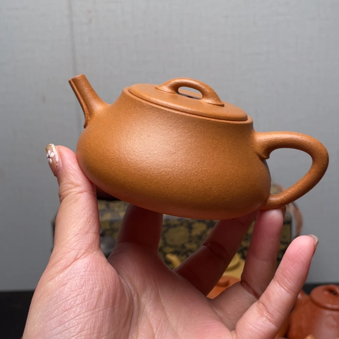 广***學紫砂壶全手工黄金段