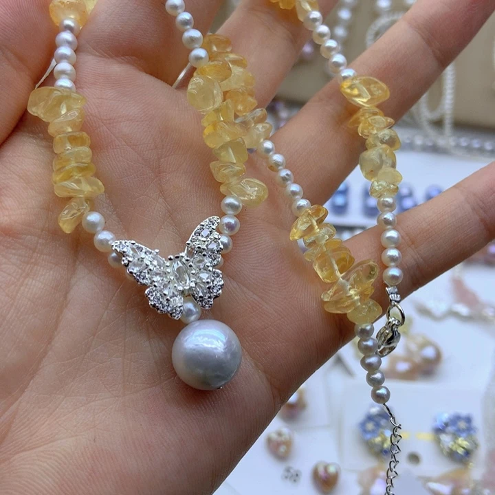 淡水珍珠未镶嵌颈饰