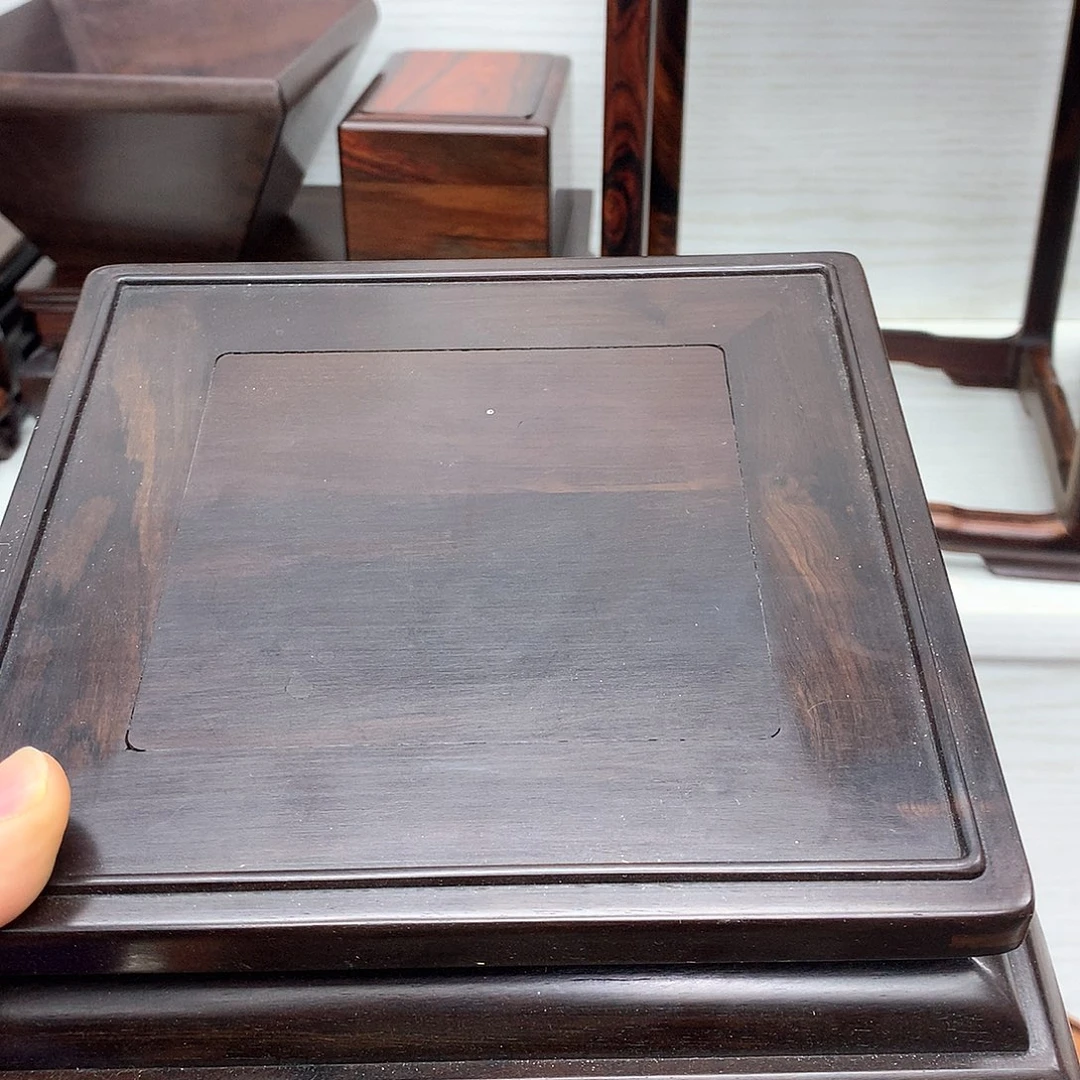 藤类福*紫光檀16.5正方底座