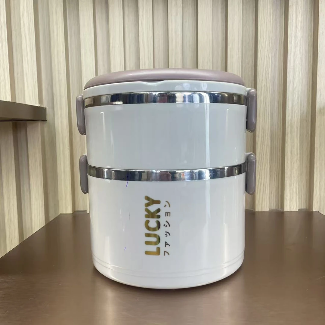 （燕子宠粉福利）2层保温密封防烫便当盒1层饭盒日式风隔味简约风