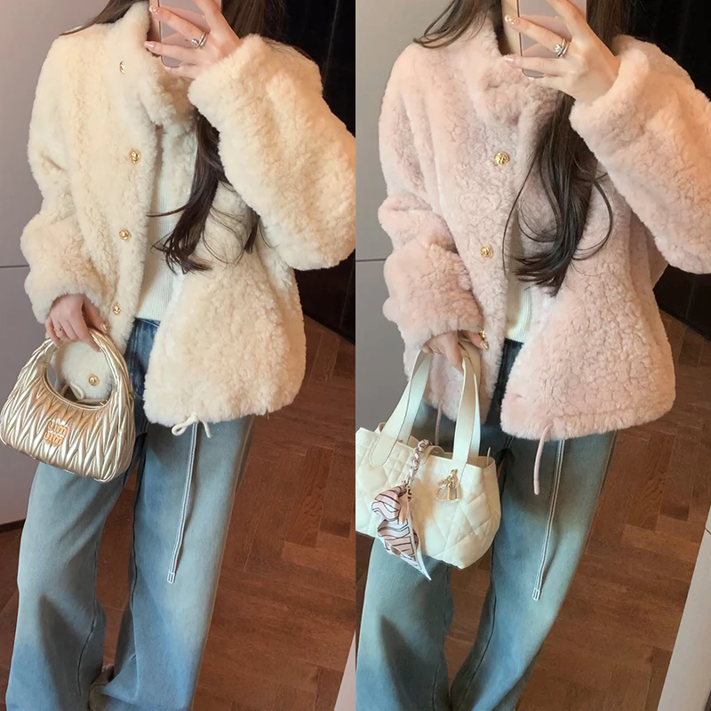 【mimius】喵喵 极简温柔气质冬季毛毛外套 汉服 F11371