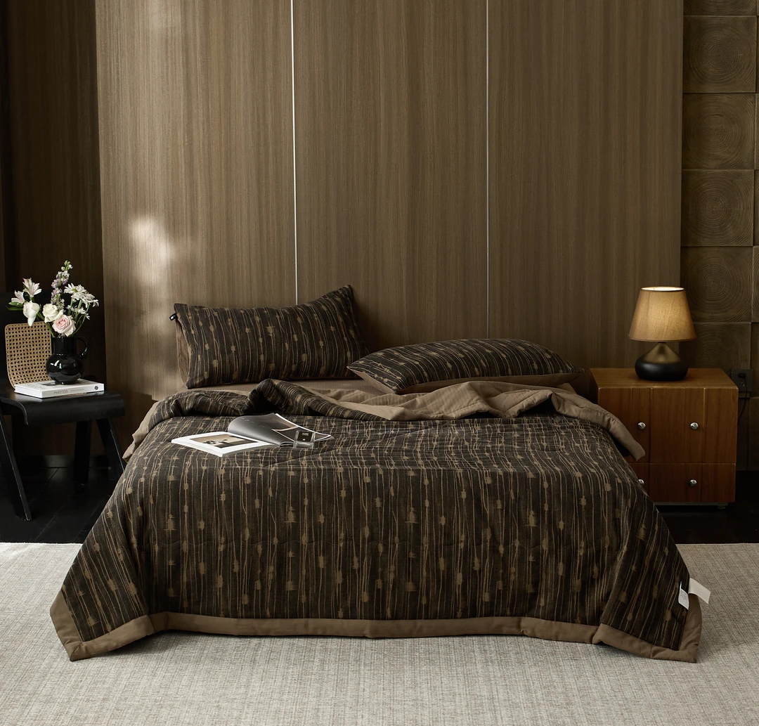 轻奢夏季新款全棉纯棉色织大提花夏被夏凉被可机洗空调被被子被芯