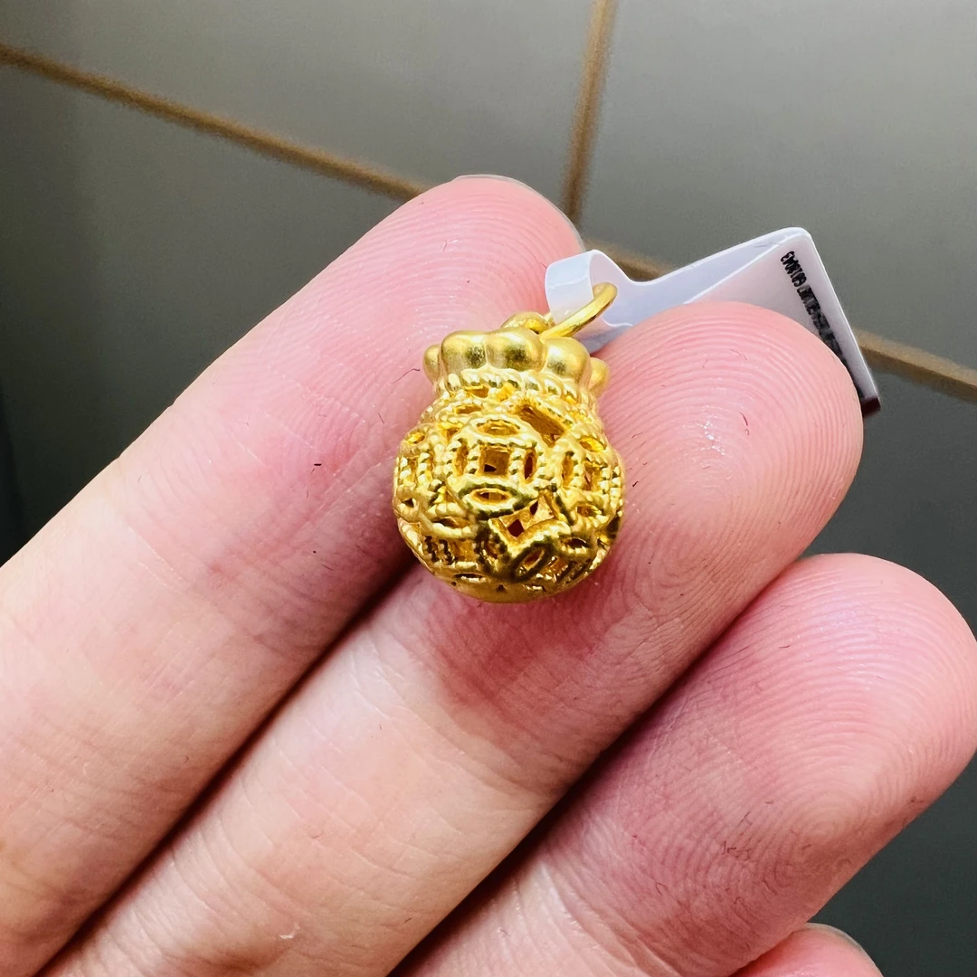 【莹莹专享】足金999 钱袋子ZP   0.69纳金添喜