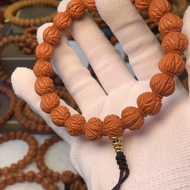 桃核手串秦岭龙纹