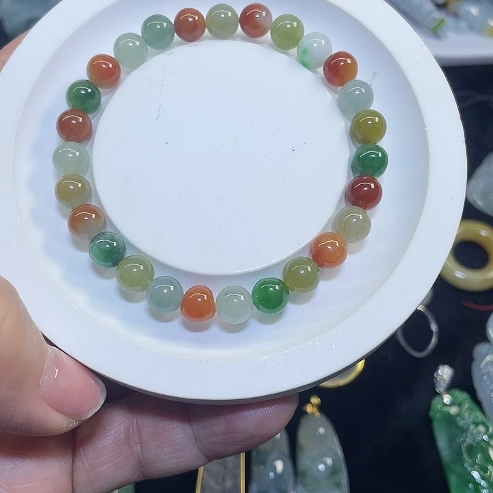 苡***翡翠散珠多宝手串手链