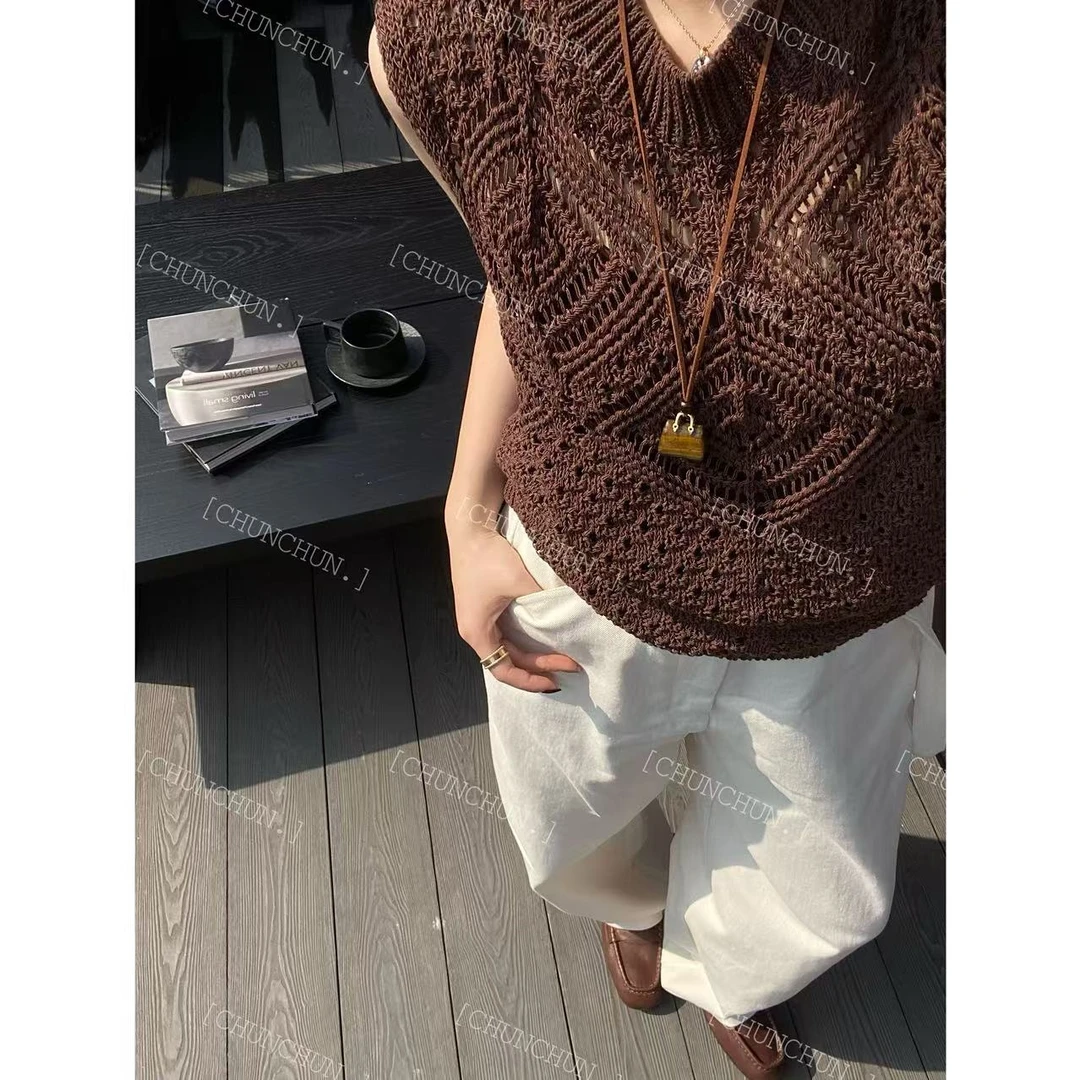 【纯纯女装】SEER CHUN 高品质镂空背心 51042