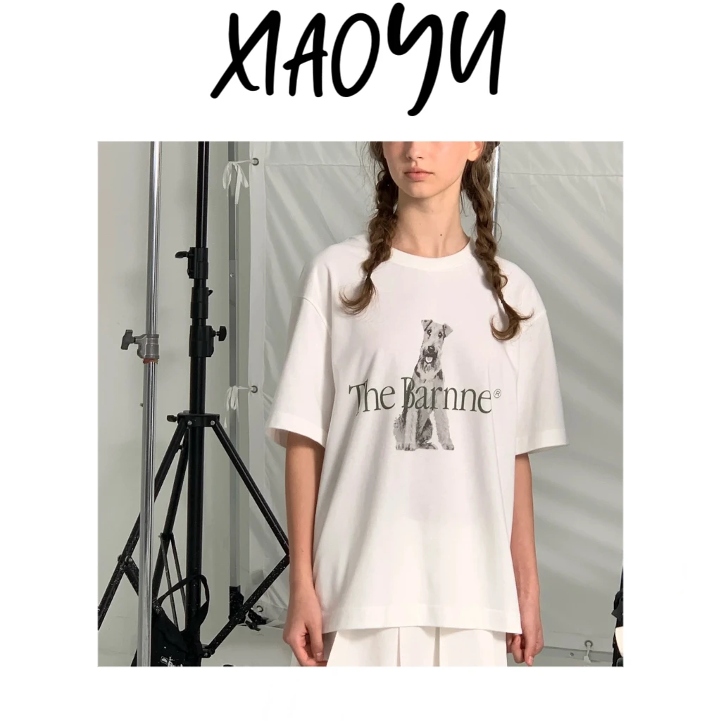 【修狗情侣T】S八家韩系狗子情侣短袖T恤百搭显瘦无感印花T恤上衣